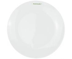 Keith Brymer Jones Speiseteller Porzellan mit „Homemade“-Aufschrift; Beilagenteller; Super Weiß