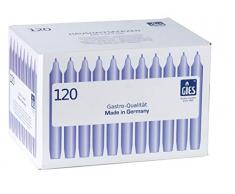 Gies 205-169000-10, 200 x 24,5 mm, 120er-Karton, Weiss Kerzen, Haushaltskerzen/Stabkerzen, 200x24,5mm