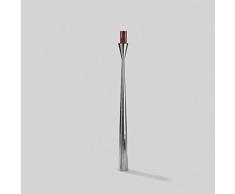 Lambert Taza Standleuchter Vernickelt Gehämmert H150cm Metallaccesoires, Silber, One Size