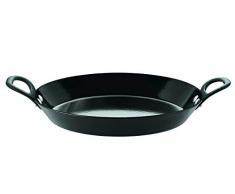 RÖSLE Pfanne, Emaille, emailliert schwarz, 24 cm