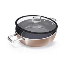 Moneta Rosegold Diamant Servierpfanne 28 cm, Aluminium, Edelstahl