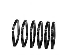 Blomus FINO Serviettenring, Black Nickel, H 0,5 cm, B, T 4,5 cm