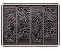 CarFashion Allwetter Schuhmatte PUR – Schuhabtropfschale für Innen und Aussen, TPE-VC 100 Prozent nachhaltig, Anthrazit-Metallic, 52 x 39 cm