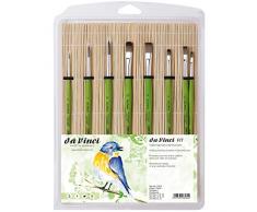 Da Vinci 5329 FIT Pinsel in Bambusmatte, grün, kurzstielig