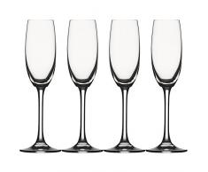 Spiegelau & Nachtmann, 4-teiliges Champagnerflöten-Set, Kristallglas, 168 ml, Festival, 4020275