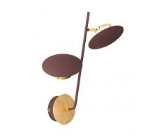 WOFI Wandleuchte, Metall, Integriert, 16 W, Goldfarbig, 15 x 23 x 460 cm