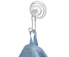 iDesign Power Lock Saughaken für Dusche für Schwamm, Waschlappen - Edelstahl