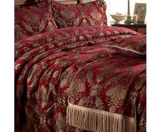 Riva Paoletti Überwurf Shiraz - Burgunder/Gold - 130 x 175 cm