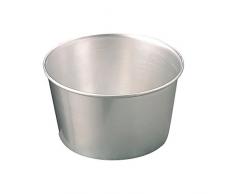 Pentole Agnelli Backform für Pannetone, konisch, aus Aluminium, Silber 20 cm Silber/schwarz