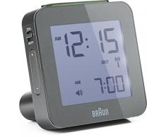 Braun Wecker, Kunststoff, Grau, 7,5 x 7,5 x 4,5 cm