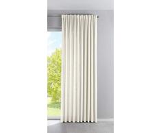 Vorhang Blickdicht »Palermo« HxB 250x300 cm Creme Gardine Extra Breit Matt Lichtdurchlässig Verdeckte Schlaufen Raffhalter Gardinenband, 100002651