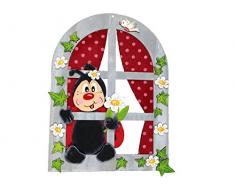 Petras Bastel News Bastelset, Holz/Filz, rot, 28 x 19 x 5.5 cm