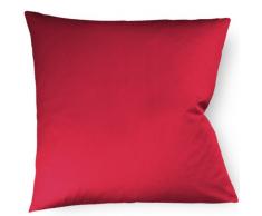 fleuresse Colours Kissenbezug, Mako Satin, dunkelrot, 40 x 40 cm