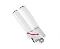 Leifheit Dosenöffner Lifty ComfortLine-Serie, für einfaches Öffnen ohne Kraftaufwand, Deckelöffner, Flaschenöffner, inklusive Kapselheber, weiß