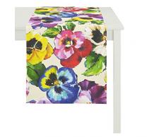 APELT Läufer, Baumwolle, Gelb/bunt, 48 x 140 x 0.5 cm