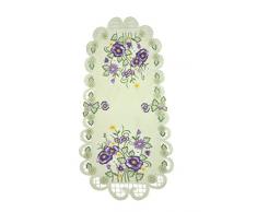 Bellanda Tischläufer, Polyester, Sekt, 85 x 40 x 0.5 cm