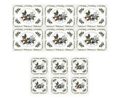 Die Holly und The Ivy Platzsets und Untersetzern, Mehrfarbig, 6 Stück