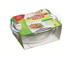 Pyrex Kasserolle oval, 33x20x13 cm, Glas, Transparent, 33 cm
