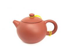 Tea Soul Zisha 300 ml, typische chinesische Teekanne aus einem bestimmten roten Ton aus Yixing, Keramik, braun, 13 x 9 x 7.5 cm