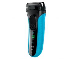 Braun Series 3 3045s ProSkin wet&dry Elektrorasierer, Schwarz/Blau