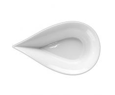 Holst Porzellan TD 525 Schale 25 cm Tropfenform Teardrops Bowl, weiÃ, 24.5 x 14.5 x 7 cm