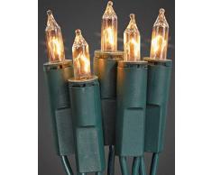 Hellum 835014 Lichterkette 50 Pisellokerzen klar / 10,35 m / innen / Zuleitung 2x1,5 m grÃ¼n