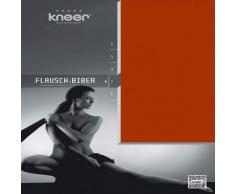 Kneer Flausch-Biber Q80 Spannbetttuch, Farbe:77 - Zimt;Größe:140x200-160x200 cm