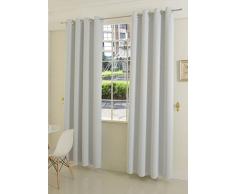 Gardinenbox Verdunkelungsvorhang Ãsen Matt Uni Farben, Weià (Offwhite), 245x140 (HxB) Blickdicht Blackout, 20600