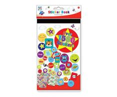 Anker Stickerbuch für Kinder zum Basteln, Kunststoff, 1500 Stück