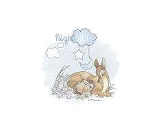 Disney Wandbild von Komar | Bambi Good Night | Kinderzimmer, Babyzimmer, Dekoration, Kunstdruck | Größe 30x40cm (Breite x Höhe) | ohne Rahmen | WB012-30x40