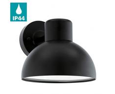 EGLO Außen-Wandlampe Entrimo, 1 flammige Außenleuchte, Wandleuchte aus Stahl verzinkt, Farbe: Schwarz, Fassung: E27, IP44
