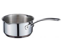 MasterChef MC 700008 Copperline Milchtopf, 5-lagig, Edelstahl, induktionsgeeignet, 14 cm, 1000 ml, Eloxiertes Aluminium, kupfer