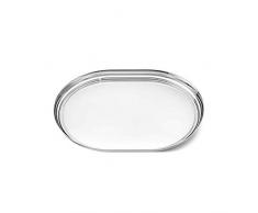 Georg Jensen Manhattan Tablett, edelstahl, silber, 40 x 30 cm