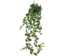 MICA Decorations Efeu Haengend gruen-l129cm Kunstpflanze, Polyester, grün, 129 x 29 x 29 cm, 4-Einheiten