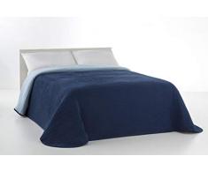VIALMAN Tagesdecke, Blau, 180 cm breites Bett: 270 cm x 270 cm