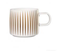 ASA 29060425 Henkelbecher, Porzellan, weiß-gold