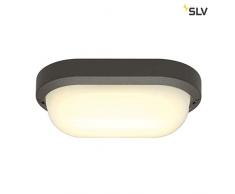SLV TERANG 2 XL Outdoor Wand- und Deckenleuchte, LED, 3000K, IP44, oval, anthrazit, 22W