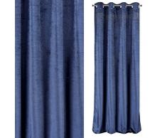 Eurofirany Vorhang, Polyester, Dunkelblau, 140x250 cm
