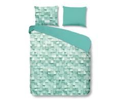 Good Morning! Geometrische Bettbezug, Minze, Single-p, Baumwolle, Mint, Doppelbett