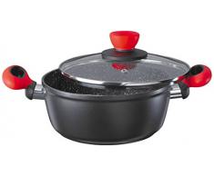 Stylen Cook Kochtopf Rockpearl Fire mit Glasdeckel 20cm