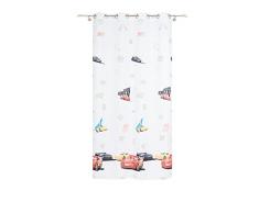 Disney Cars Ösenschal, Polyester, Weiß, 140 x 245 cm