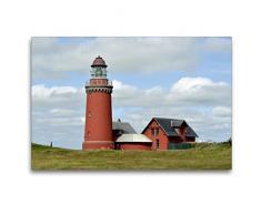 Premium Textil-Leinwand 120 x 80 cm Quer-Format Bovbjerg Fyr (DÃ¤nemark) | Wandbild, HD-Bild auf Keilrahmen, Fertigbild auf hochwertigem Vlies, Leinwanddruck von Werner Prescher