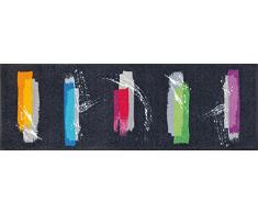 wash + dry 079293 Colour Brush Fußmatte, Acryl, 60 x 180 x 0,7 cm, bunt