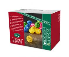 Konstsmide 3151-503 LED Dekolichterkette bunte Rattankugeln / für Innen (IP20) 24V Innentrafo / 16 warm weiße Dioden / transparentes Kabel5