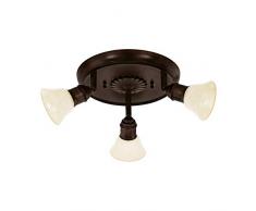 EGLO ALAMO Spot, Stahl, G9, 33 W, dunkelbraun