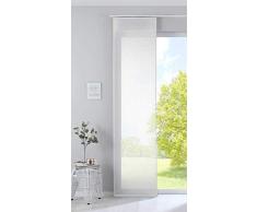 Gardinenbox Schiebegardine »Nizza« Baumwoll-Voile Halbvoile HxB 245x60 cm Creme Transparent Flächenvorhang mit Paneelwagen und Beschwerungsstange, 2019032