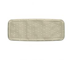 Kela 22366 Badewanneneinlage, Mit Sauger, PVC-Weichschaumbeschichtet, 92 x 36 cm, Kreta, Beige