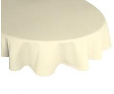 Wirth Tischdecke Oval, Polyester-Polyacryl, Beige, 130 x 190 cm
