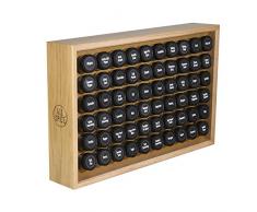 Piment Holz Gewürzregal, inkl. 113,4 g jars- Nussbaum, Ahorn und Kirsch Fleck eiche