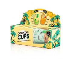SUCK UK Cocktail Pappbecher (24 tassen), Paper, Mehrfarben, 11.2 x 9 x 9 cm